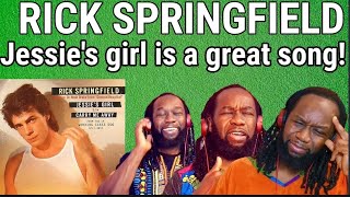 RICK SPRINGFIELD  Jessies Girl REACTION  First time hearing this great song [upl. by Tnomyar826]