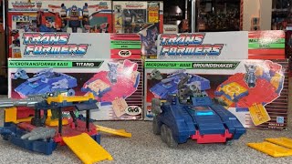 Transformers generation one complete groundshaker collection G1 vintage Micromaster base gig variant [upl. by Olleina]