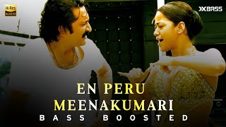 En Peru Meenakumari  BASS BOOSTED AUDIO  Kanthaswamy  Vikram Shreya [upl. by Norrabal360]