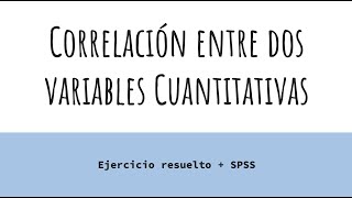 Cómo hacer una correlación y un diagrama de dispersión usando SPSS [upl. by Adlei361]