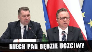 Joński wyłączył Czarnkowi mikrofon Początek komisji ds wyborów kopertowych pierwsze spięcia [upl. by Syramad630]