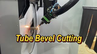 Fiber Laser Tube Bevel Cutting [upl. by Eudo]