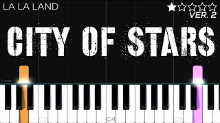 La La Land  City Of Stars  EASY Piano Tutorial [upl. by Revert223]