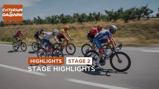 Dauphiné 2022  Stage 2  Highlights [upl. by Waly]