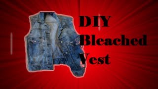 DIY  Denim Jacket to Acid Wash VestEASY [upl. by Fannie]