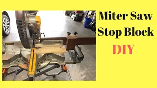 Easy Miter Saw Stop Block DIY [upl. by Ardnoid]