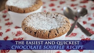 Quick amp Easy Chocolate Souffle Recipe [upl. by Feldt]