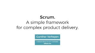 Scrum A simple framework for complex product delivery [upl. by Harras836]