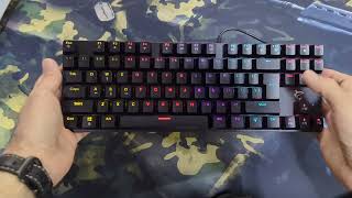 Unboxing Gaming Keyboard White Shark Commandos Mechanical RGB Red Switch [upl. by Giana427]