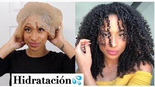 MASCARILLA CASERA HIDRATANTE para cabello reseco áspero sin brillo y dañado  Reto Hidratación [upl. by Falkner]