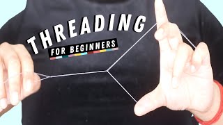 HOW TO THREAD EYEBROWS AT HOME tutorial  stepbystep thorough beginners guide for threading [upl. by Grote]