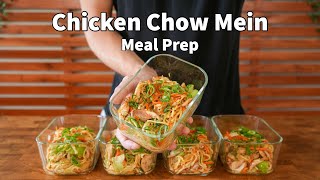 Meal Prep In 40 Minutes  Chicken Chow Mein Recipe [upl. by Debbie]