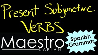 PRESENT SUBJUNCTIVE How to form conjugate verbs in Spanish [upl. by Cornew]