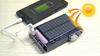 How to make a SOLAR POWER BANK charger for mobile [upl. by Anirbas910]