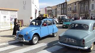 Fête de la Nationale 7 RN 7 à Loriol Drôme French Classic Car meeting in Loriol south of France [upl. by Anerual]