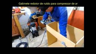 Gabinete anti ruído para compressor de ar  Air compressor noise isolation box  VÍDEO 01 [upl. by Guendolen496]