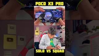 3 finger handcam gameplay solo vs squad poco x3 pro 60fps 120hz 360hz game turbo SD860 Prosecser 4kr [upl. by Maryrose]