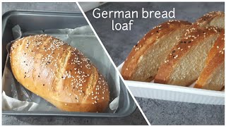 German Bread Recipe  German Bread with seed  Dense amp Soft Bread Loaf  Mix water with flour [upl. by Berhley]