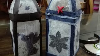 Faroles navideños con botellas plásticas [upl. by Annaiek667]