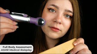 Full Body Medical Assessment Sticky Stethoscope Palpation Eye Testing 🩺 ASMR Medical Roleplay [upl. by Niltac671]