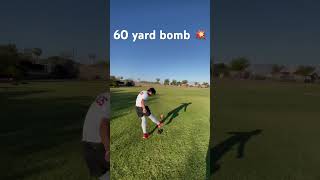 60 yard Kickoff football god kickers AdamBotkin [upl. by Satterlee]