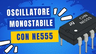 148Oscillatore monostabile con un ne555 con Circuit Wizard [upl. by Sukul]