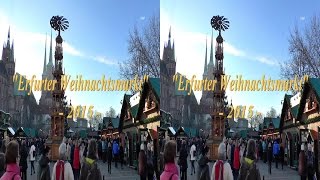 Weihnachtsmarkt Erfurt 201533 quotDomplatzquotReal3D [upl. by Jandy]