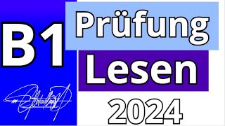 GAST  B1 Prüfung  Lesen Übungssatz  GAST DTZ 2024 TEST [upl. by Brianne]