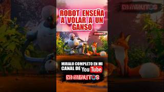 ¡¡¡ ROBOT ENSEÑA A VOLAR A UN GANSO  enminutos robot wildrobot shorts [upl. by Triley]