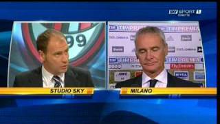 Roma Milan 21  Intervista a Claudio Ranieri nel post partita sky [upl. by Grady]