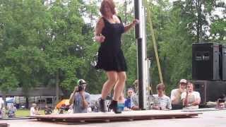 Andy Edmonstone flatfoot dance contest judge Clifftop 2013 [upl. by Yuhas798]