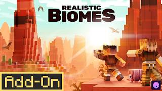 Realistic Biomes ADDON  The Most Immersive Minecraft Survival Experience EVER indepth review [upl. by Kristal]