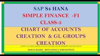 CHART OF ACCOUNTS amp GENERAL LEDGER GROUPS CREATIONS 807415641 [upl. by Euginom]