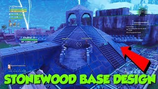 The BEST Stonewood Base Design Fortnite PvE [upl. by Chrissy373]