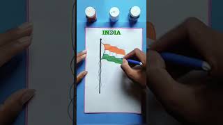 I love my country India 🇮🇳🙏🫡art indianflagdrawing indianflag drawing simpledrawing 1million [upl. by Fricke]