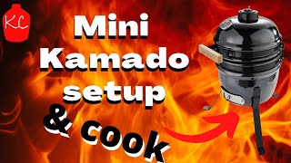 Aldi Mini Kamado  Start to Finish charcoal setup and cook [upl. by Rratsal]