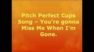 The Cup Song  Pitch Perfect WITH LYRICS [upl. by Weissmann637]