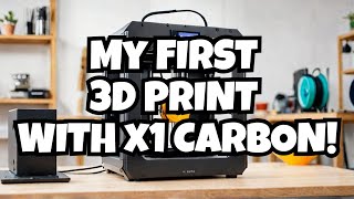 Bambu Lab X1 Carbon FIRST PRINT [upl. by Tarrsus]