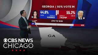 Some early states called for Trump Harris on election night [upl. by Ailet430]