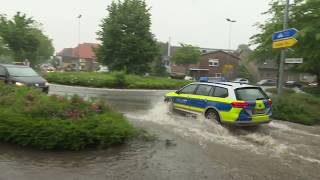 Unwetter in Wildeshausen  zahlreiche Feuerwehreinsätze durch Starkregen [upl. by Ailemaj]