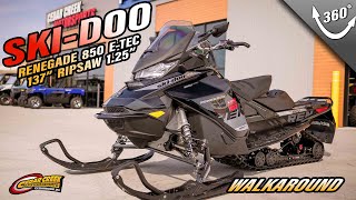 Walkaround  2019 SkiDoo Renegade® Adrenaline 850 ETEC Black [upl. by Nsaj550]