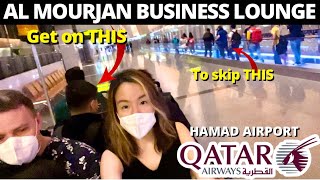 Transiting in Doha HAMAD Airport and access to AL MOURJAN BUSINESS CLASS LOUNGE [upl. by Pope]