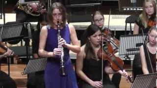 Adagio  Klarinetconcert in Bes Johann Stamitz by Madeleine Stevens and Orchestra Amikejo [upl. by Iams]