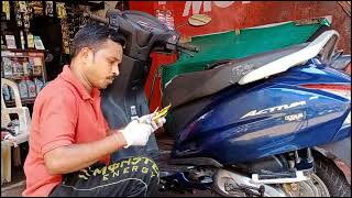 Activa 6g  Engine flush Filter change amp Free polish dayanandautomobile [upl. by Base]