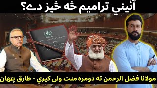 Constitutional Amendments Bill 2024 amp the need for Maulana Fazl Rahman explained by Tariq Pathan [upl. by Plantagenet]