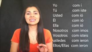 Learn Spanish How to Conjugate er Verbs in Present Past Future Español latinoamerica [upl. by Simone]