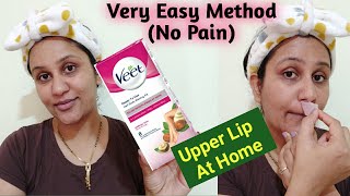 Remove Facial Hair With Wax Strips  How To Remove Upper Lip Chin Hair At Home  Safe n No Pain [upl. by Wendell746]