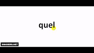 How to pronounce in French  quel [upl. by Erotavlas]