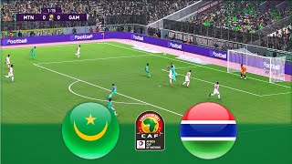 Highlights Mauritania v Gambia  Africa Cup of Nations 2021  Realistic Gameplay [upl. by Grassi]