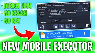 NEW Keyless Roblox Mobile Executor  Trigon Executor  Direct Link Envixity Scripts [upl. by Atile]